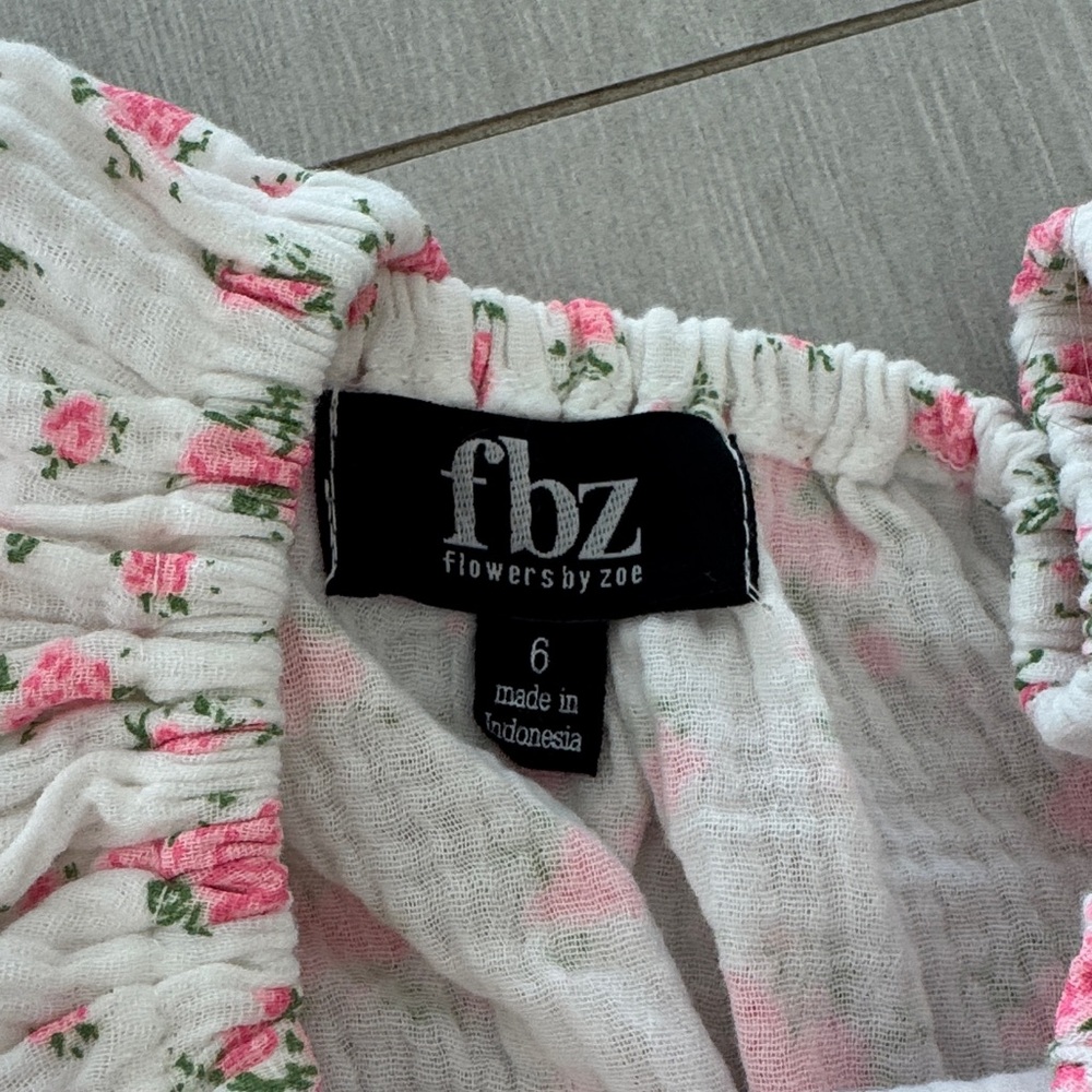 Flowers by Zoe Pink and White Floral Skirt Set - Picture 3 of 4